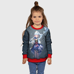 Свитшот детский Genshin Impact Аяка, цвет: 3D-красный — фото 2