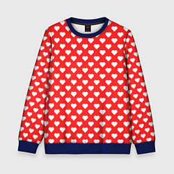 Детский свитшот Сердечный фон