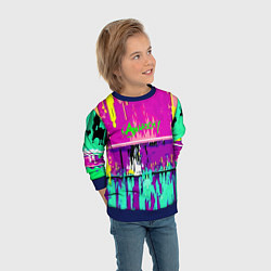 Свитшот детский Counter Strike neon revolution, цвет: 3D-синий — фото 2