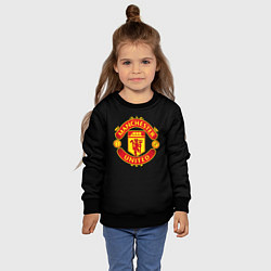 Свитшот детский Manchester United fc club, цвет: 3D-черный — фото 2