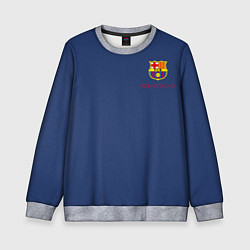 Свитшот детский Месси - 10 номер футбольный клуб Барселона, цвет: 3D-меланж