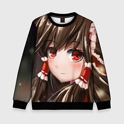 Свитшот детский Touhou Project Рейму Cute, цвет: 3D-черный