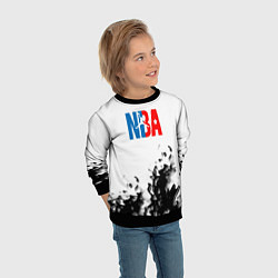 Свитшот детский Basketball краски, цвет: 3D-черный — фото 2