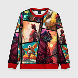 Свитшот детский Animal GTA, цвет: 3D-красный