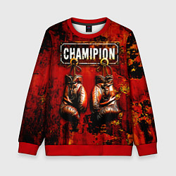 Свитшот детский Champion boxing, цвет: 3D-красный