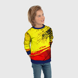 Свитшот детский Borussia color краски спорт, цвет: 3D-синий — фото 2