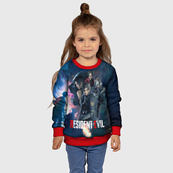 Свитшот детский Resident Evil game color, цвет: 3D-красный — фото 2
