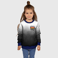 Свитшот детский 15 регион на спине, цвет: 3D-синий — фото 2