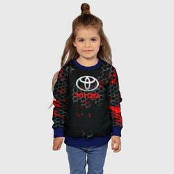 Свитшот детский Toyota краски броня, цвет: 3D-синий — фото 2
