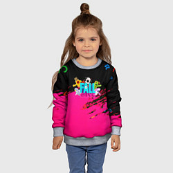 Свитшот детский Fall Guys kids color, цвет: 3D-меланж — фото 2