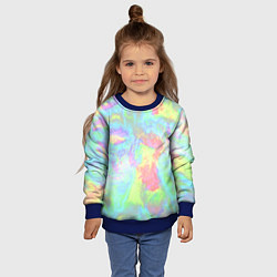 Свитшот детский Абстракция смесь красок, цвет: 3D-синий — фото 2