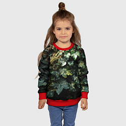 Свитшот детский Реалистичный охотничий камуфляж, цвет: 3D-красный — фото 2