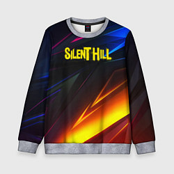 Свитшот детский Silent hill stripes neon, цвет: 3D-меланж