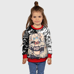 Свитшот детский Фрирен граффити, цвет: 3D-красный — фото 2