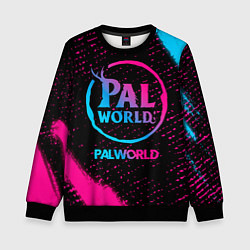 Свитшот детский Palworld - neon gradient, цвет: 3D-черный