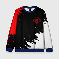 Свитшот детский Manchester United flame fc, цвет: 3D-синий