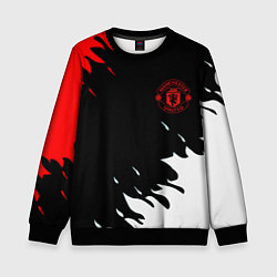 Свитшот детский Manchester United flame fc, цвет: 3D-черный