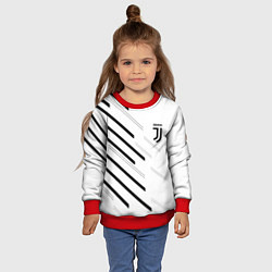 Свитшот детский Juventus sport geometry, цвет: 3D-красный — фото 2