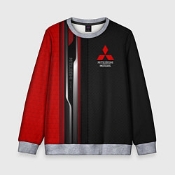 Свитшот детский Mitsubishi - carbon style, цвет: 3D-меланж
