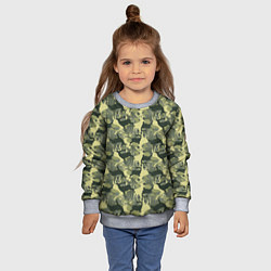 Свитшот детский Олени - камуфляж, цвет: 3D-меланж — фото 2