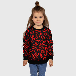 Свитшот детский Sally face pattern game, цвет: 3D-черный — фото 2