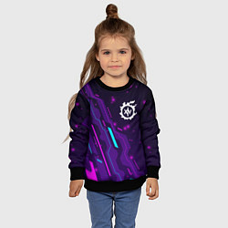 Свитшот детский Final Fantasy neon gaming, цвет: 3D-черный — фото 2