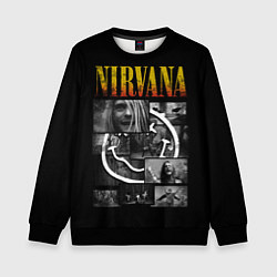 Свитшот детский Nirvana forever, цвет: 3D-черный
