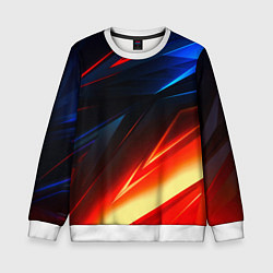 Детский свитшот Geometry stripes neon steel