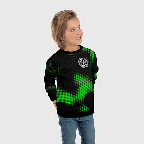 Детский свитшот Bayer 04 sport halftone / 3D-Черный – фото 3