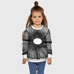 Свитшот детский Поглощение, цвет: 3D-белый — фото 2