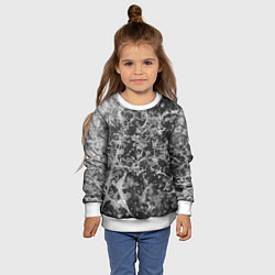 Свитшот детский Абстракция - серый антрацит, цвет: 3D-белый — фото 2