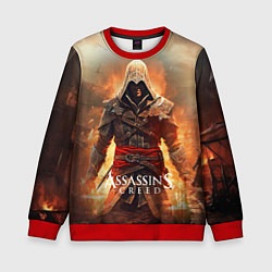 Свитшот детский Assassins creed старый город, цвет: 3D-красный