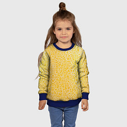 Свитшот детский Дыня текстура, цвет: 3D-синий — фото 2