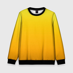 Детский свитшот Градиент насыщенный жёлтый