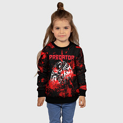 Свитшот детский Predator blood, цвет: 3D-черный — фото 2