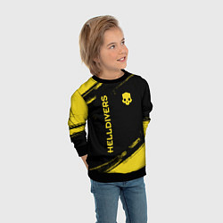 Свитшот детский Helldivers: Skull Logo, цвет: 3D-черный — фото 2