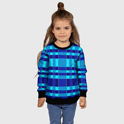 Свитшот детский Полосный паттерн, цвет: 3D-черный — фото 2