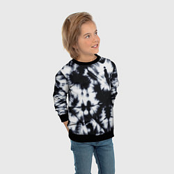 Свитшот детский Серый тай дай, цвет: 3D-черный — фото 2