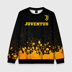 Детский свитшот Juventus - gold gradient посередине