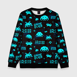 Детский свитшот Game over 1 player 2 player