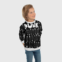 Свитшот детский Punk pins, цвет: 3D-белый — фото 2
