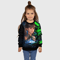 Свитшот детский Stellar Blade Ева, цвет: 3D-черный — фото 2