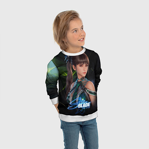 Детский свитшот Ева Stellar Blade / 3D-Белый – фото 3