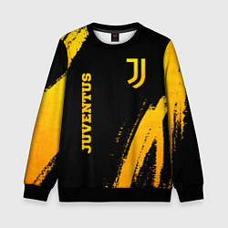 Свитшот детский Juventus - gold gradient вертикально, цвет: 3D-черный