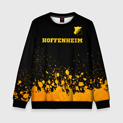 Детский свитшот Hoffenheim - gold gradient посередине