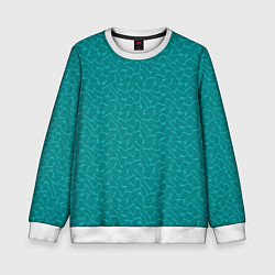 Детский свитшот Бирюзовый паттерн разводы