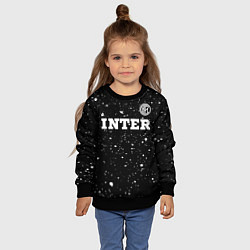 Свитшот детский Inter sport на темном фоне посередине, цвет: 3D-черный — фото 2
