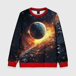 Детский свитшот Космос и планета