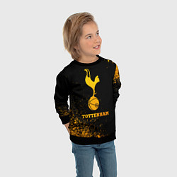 Свитшот детский Tottenham - gold gradient, цвет: 3D-черный — фото 2