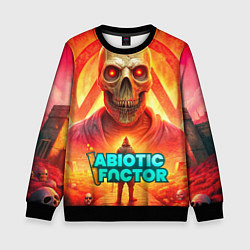 Свитшот детский Abiotic Factor horror skull, цвет: 3D-черный